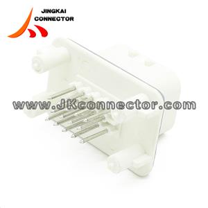 776262-2 14 pin vertical Automotive Pin Header with flange seal